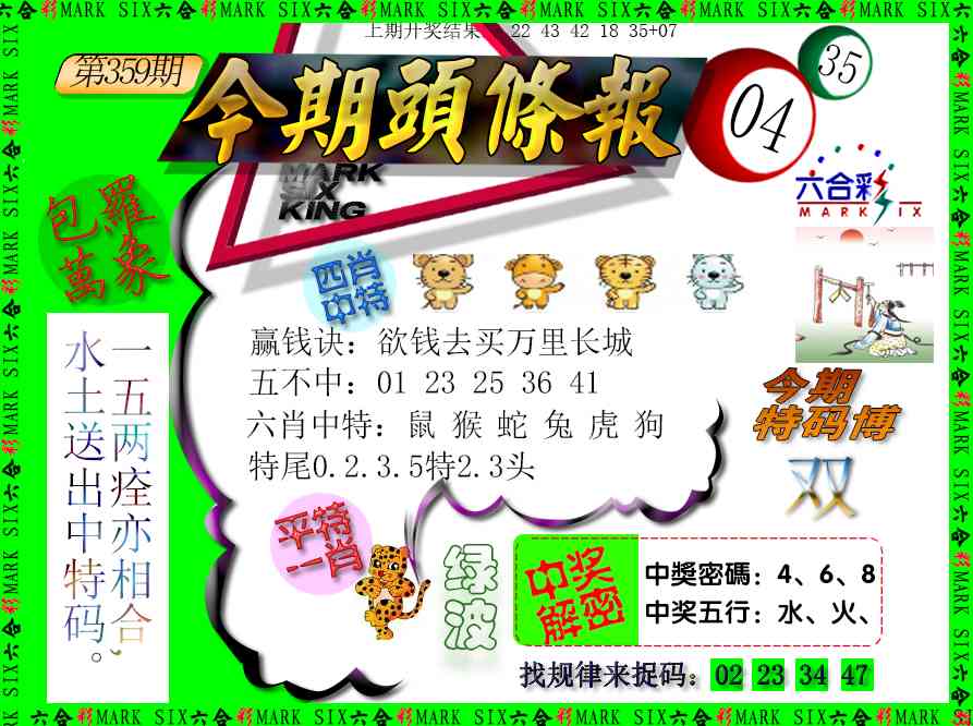 359期今期头条报[图]