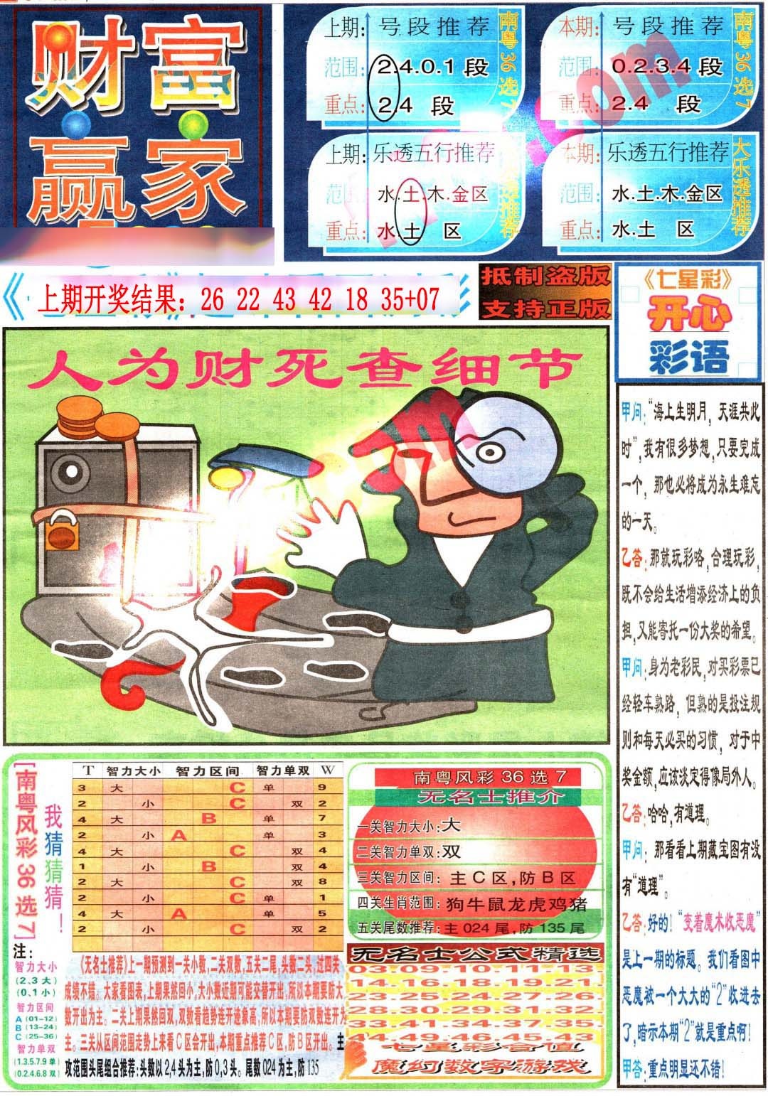 359期财富赢家（七星彩）[图]