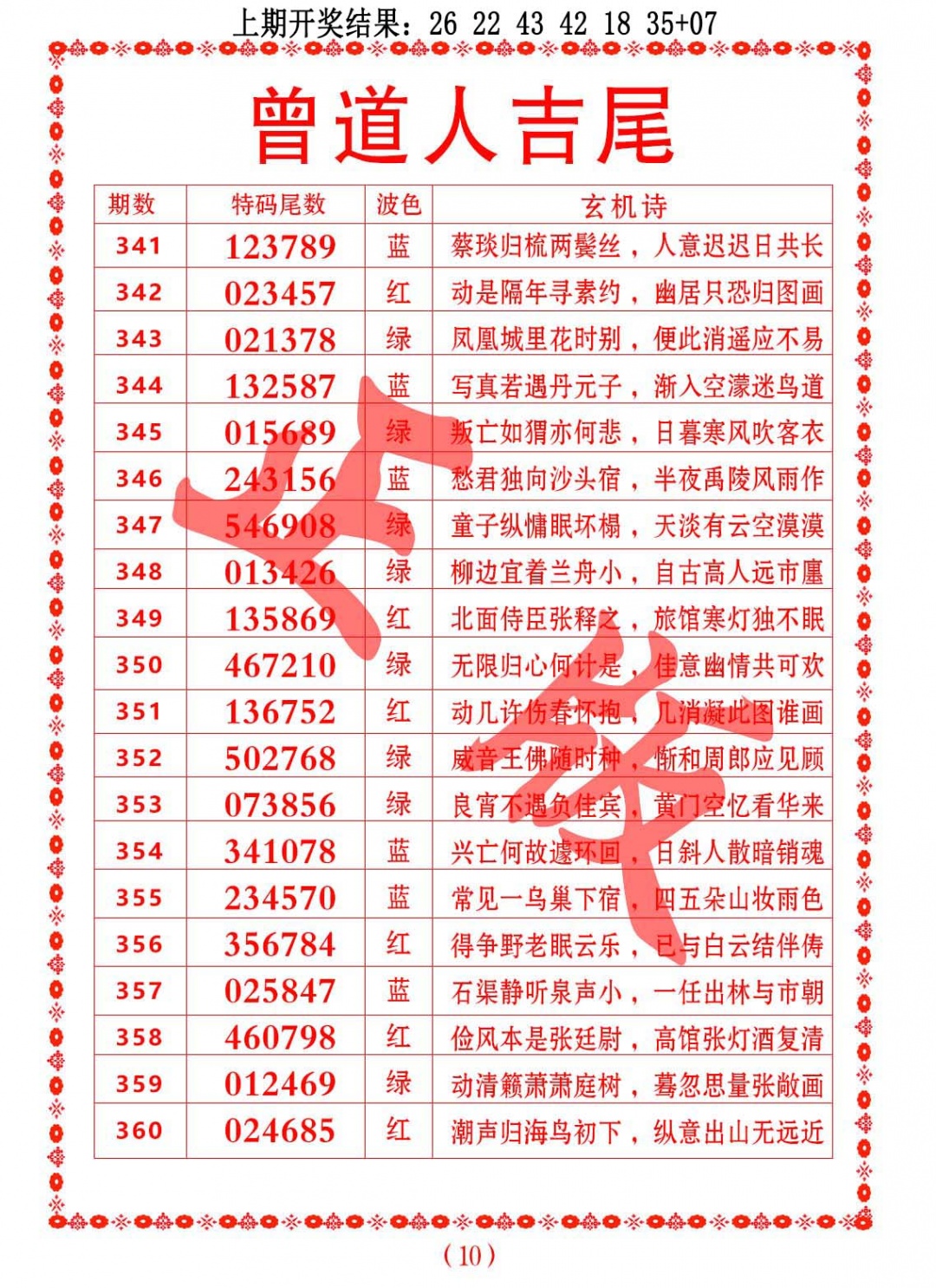 359期曾道人吉尾[图]