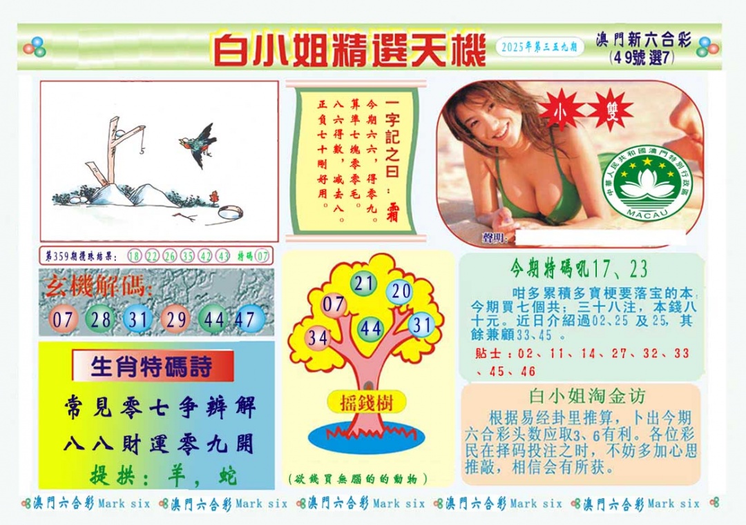 359期白小姐精选玄机A[图]