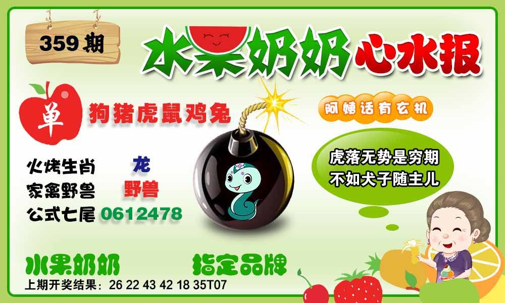 359期水果心水报[图]