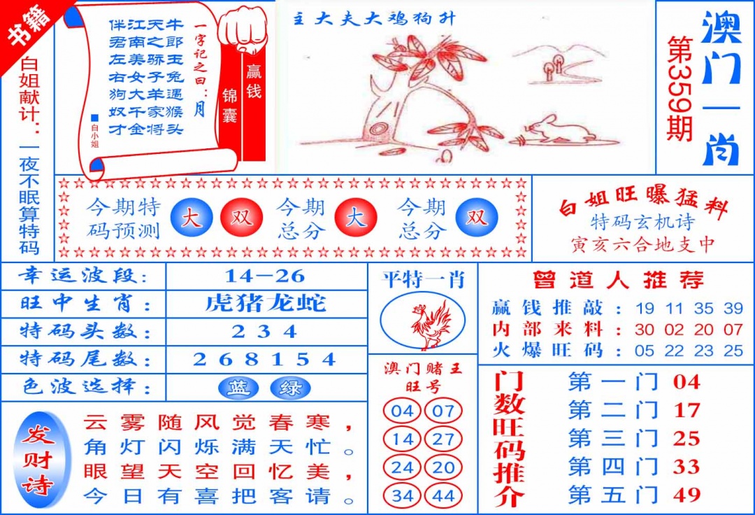 359期澳门东北虎[图]