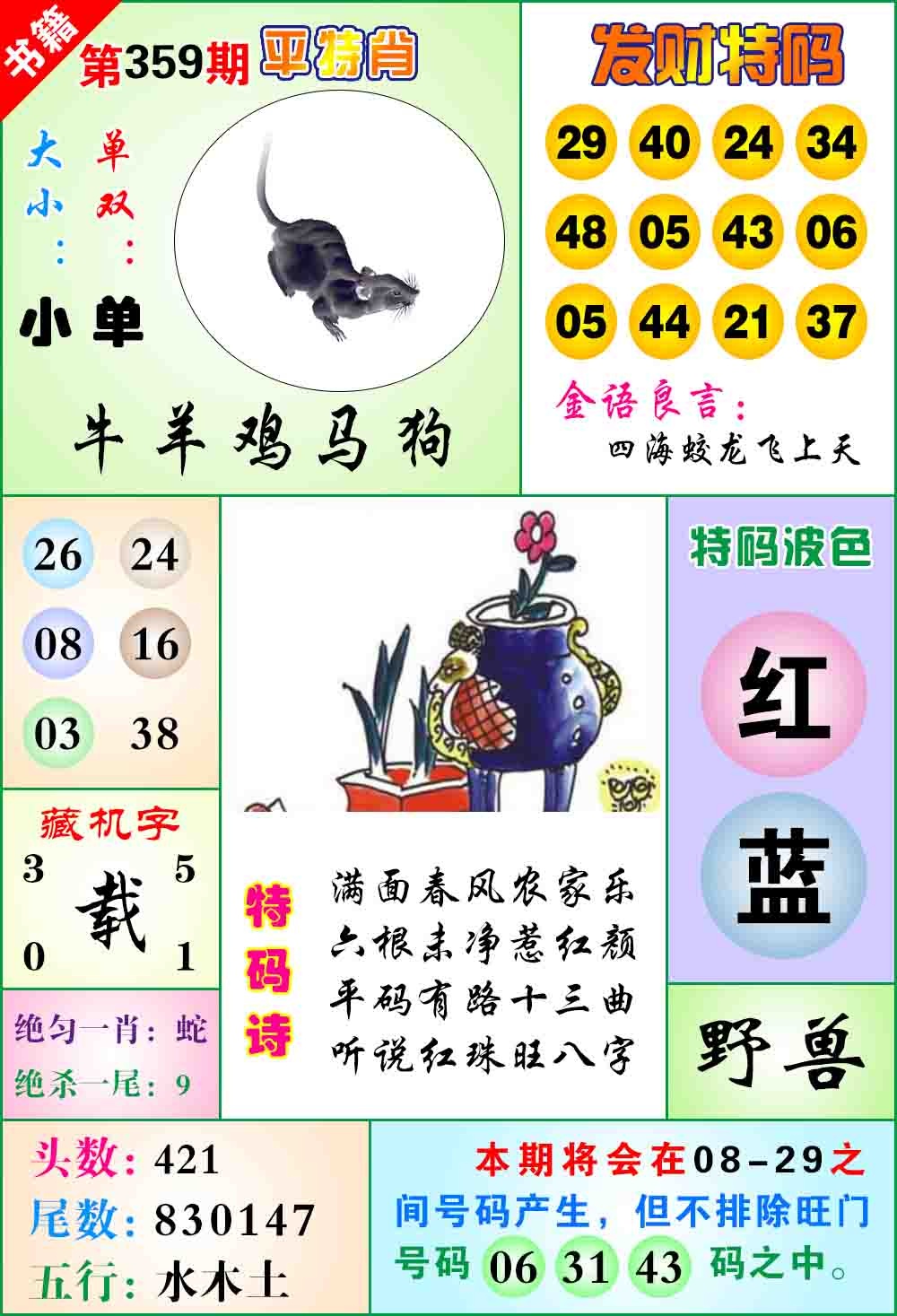 359期澳门天王宝典[图]
