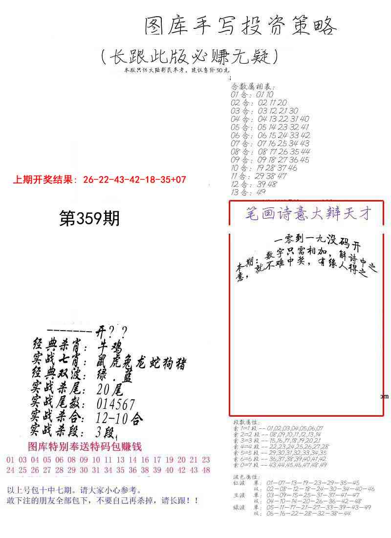359期手写投资策略[图]
