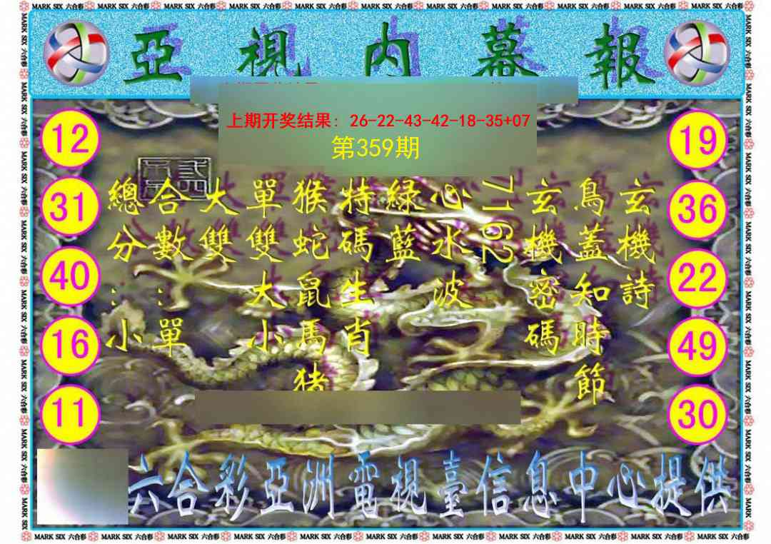 359期亚视内幕报[图]