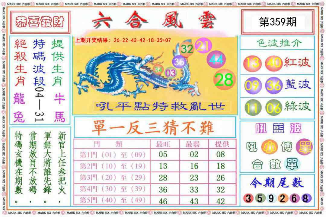 359期六合风云《另版》[图]