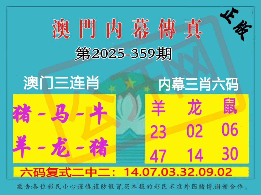 359期内幕传真三肖版[图]