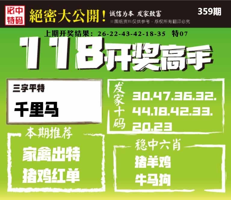 359期118开奖高手[图]